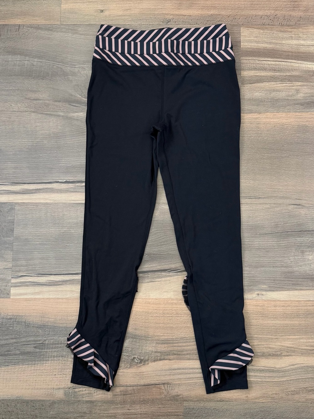 Free People Movement High-Rise Full-Length Flyer Ruffle Leggings Black Size XS
